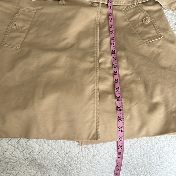 Tommy Hilfiger Women’s Solid Double-Breasted Trench Coat Tan Size XL - Picture 14 of 15